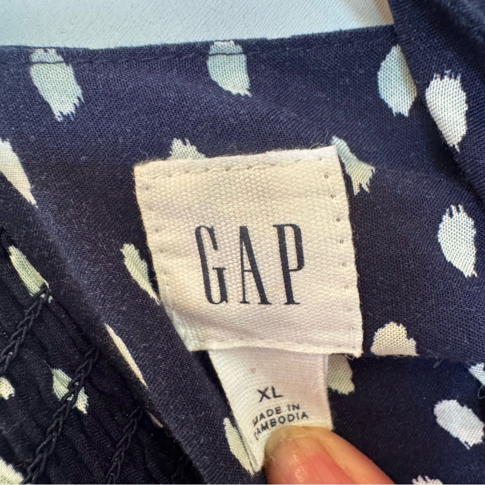 LAST CALL FINAL PRICE GREAT DEAL GAP Polka Dot adjust straps smocked back  XL - Picture 5 of 5
